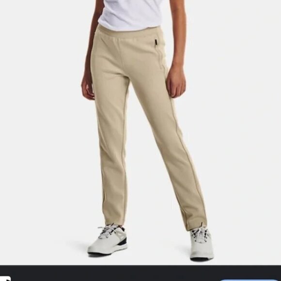 Under Armour Golf Pants Women's Size 2XL Beige Links Pull-On - Picture 1 of 9
